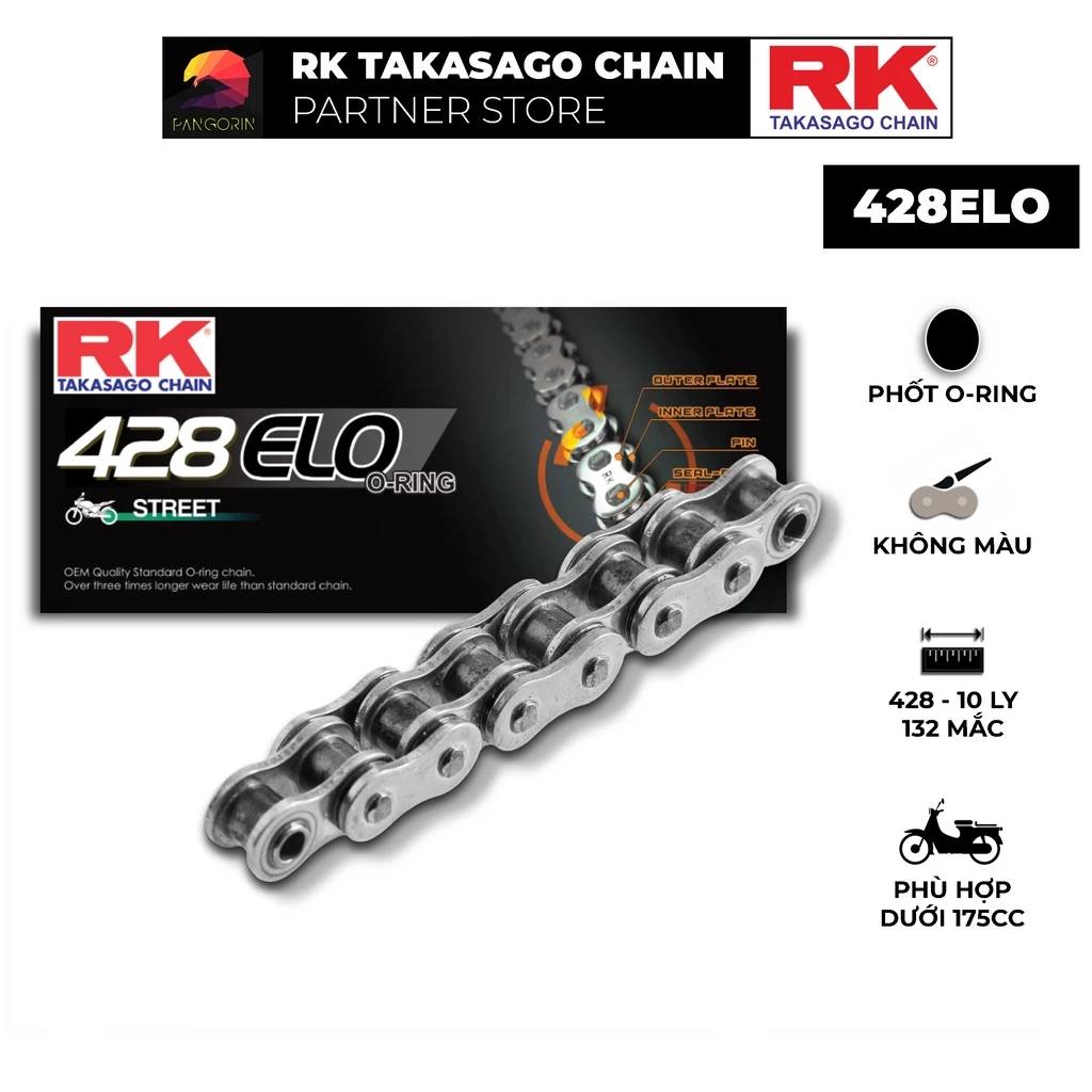 Sên RK 428ELO – cho những hành trình bền bỉ mà vẫn nhẹ nhàng như gió