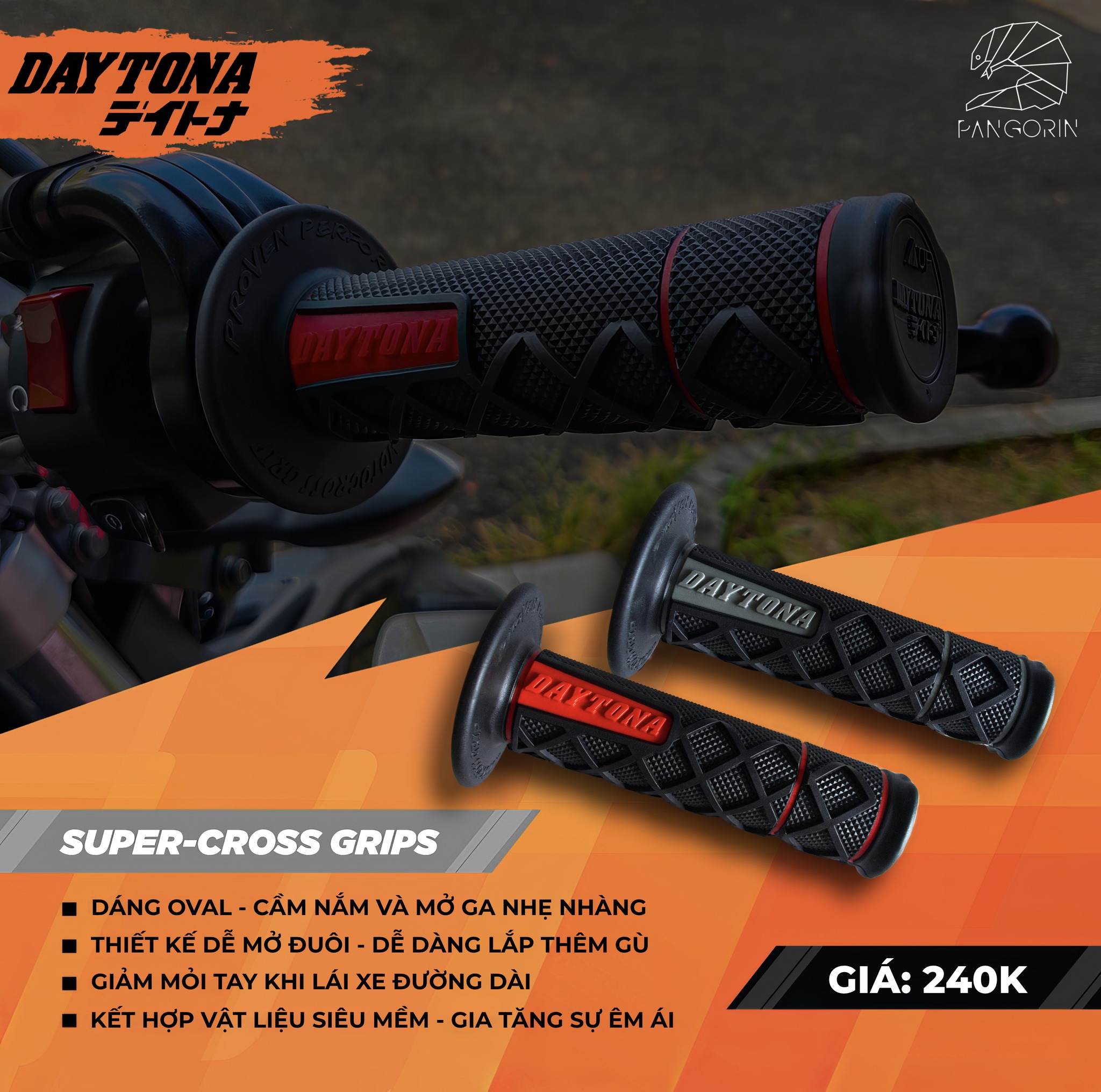NÂNG CẤP TRẢI NGHIỆM LÁI VỚI BAO TAY DAYTONA SUPER-CROSS!