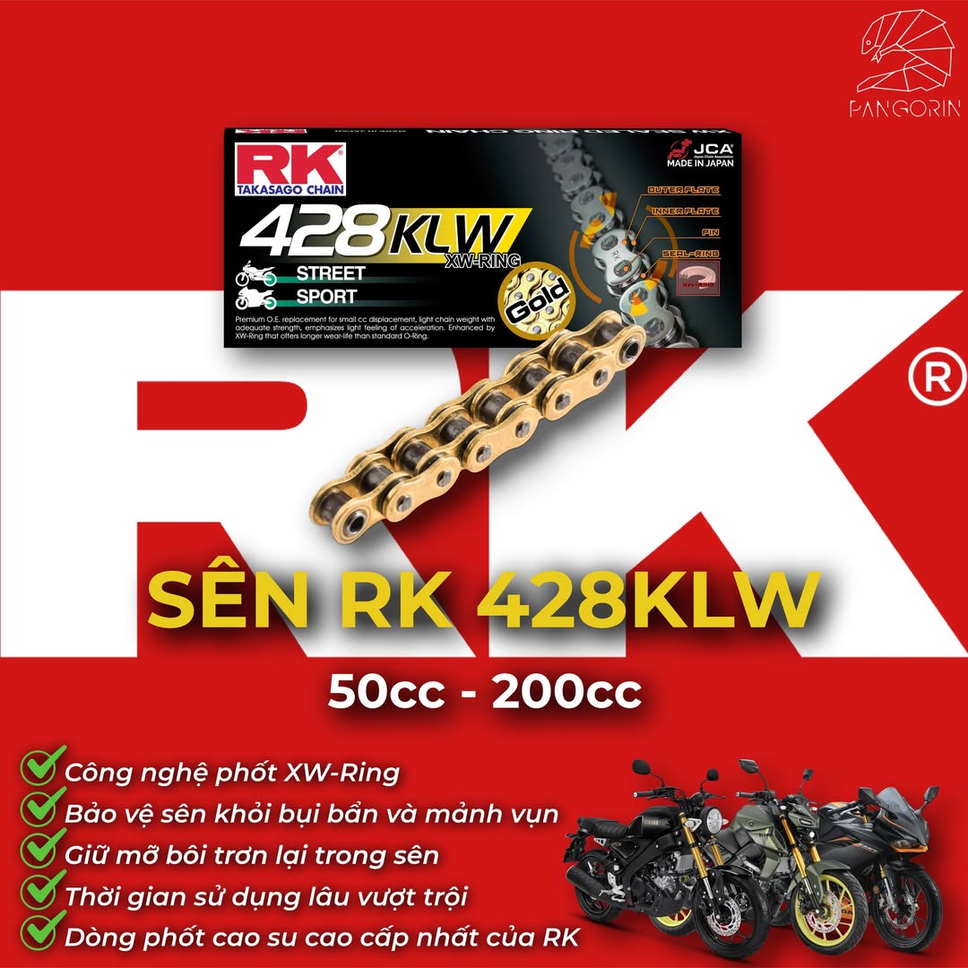 TẠI SAO RK 428 KLW VỚI DÒNG PHỐT XW-RING LÀ SỰ NÂNG CẤP ĐÁNG GIÁ ?