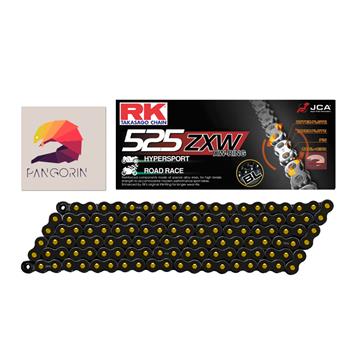 RK chain - Sên Thruxton 900 - 525 ZXW phốt cao su XW-ring Màu Đen Vàng