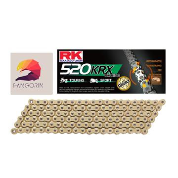 RK chain - Sên Street Twin - 520 KRX X-ring - Màu Vàng (Gold)