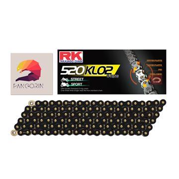 RK chain - Sên Triumph Trident 660 - 520 KLO2 O-ring - Màu Vàng Đen (Black/Gold)